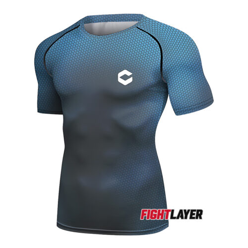'Hex Pulse' Short Sleeve Rash Guard