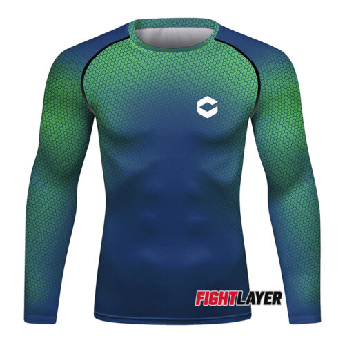 'Hex Radon' Long Sleeve Rash Guard