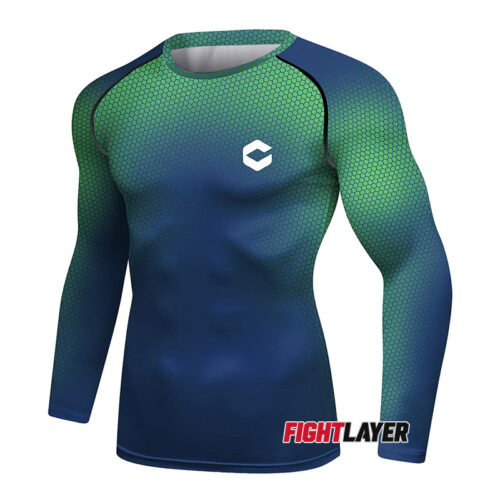 'Hex Radon' Long Sleeve Rash Guard