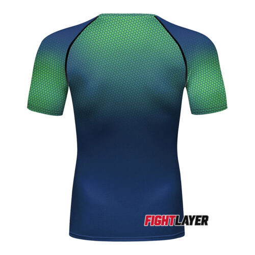 'Hex Radon' Short Sleeve Rash Guard