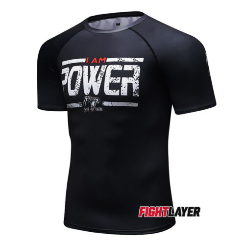 'I Am Power' Short Sleeve Rash Guard