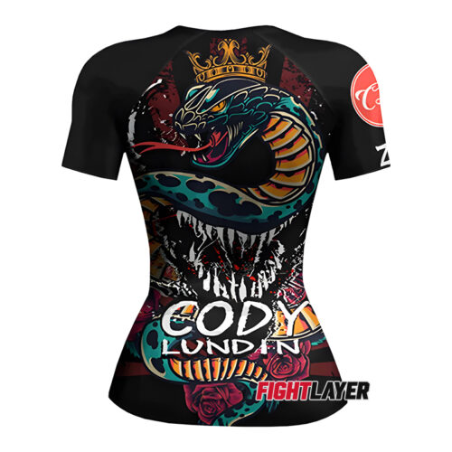 Women's 'King Cobra' Short Sleeve Rash Guard