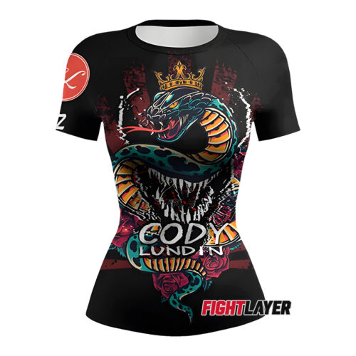 Women's 'King Cobra' Short Sleeve Rash Guard