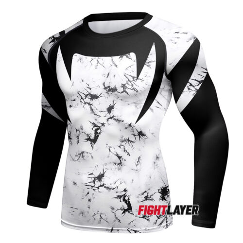 'Marble Mayhem' Long Sleeve Rash Guard