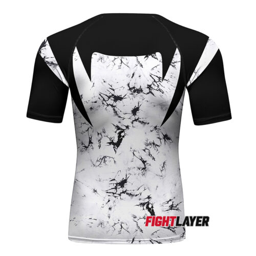 'Marble Mayhem' Short Sleeve Rash Guard