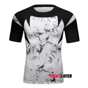'Marble Mayhem' Short Sleeve Rash Guard