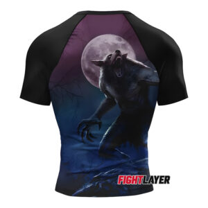 'Moon Howler' Short Sleeve Rash Guard