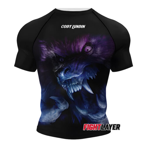 'Moon Howler' Short Sleeve Rash Guard