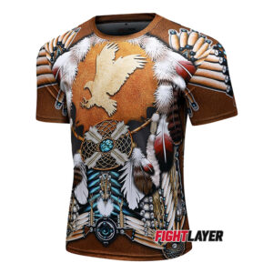 'Navajo Warrior Shirt' Short Sleeve Rash Guard
