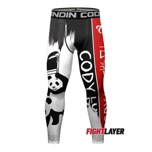 'Panda Smackdown' Training Leggings