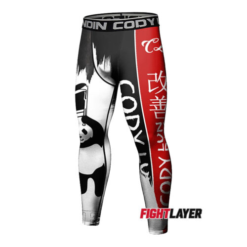 'Panda Smackdown' Training Leggings