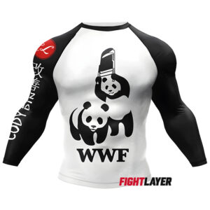 'Panda Smackdown' Long Sleeve Rash Guard