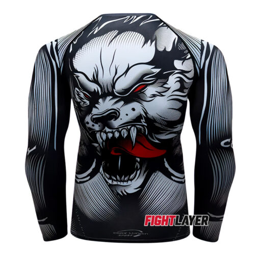 'Raging Wolf' Long Sleeve Rash Guard