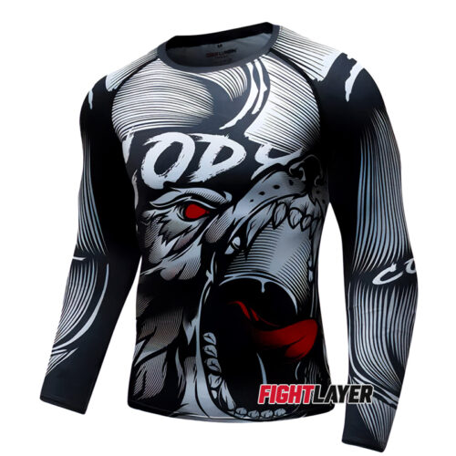 'Raging Wolf' Long Sleeve Rash Guard