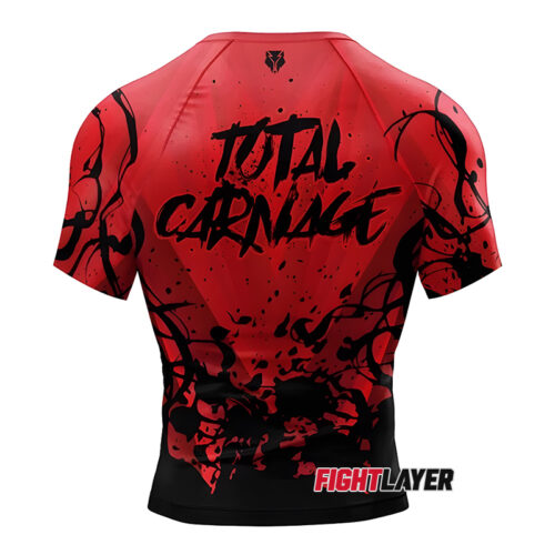 'Red Slayer' Short Sleeve Rash Guard