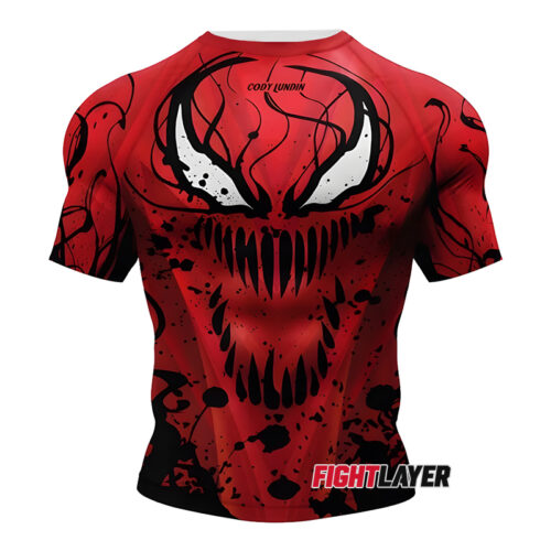 'Red Slayer' Short Sleeve Rash Guard