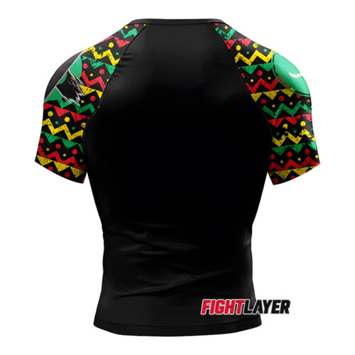 'Reggae Roll' Short Sleeve Rash Guard