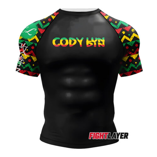 'Reggae Roll' Short Sleeve Rash Guard