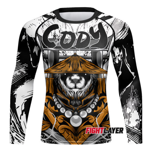 'Shaolin Panda' Long Sleeve Rash Guard