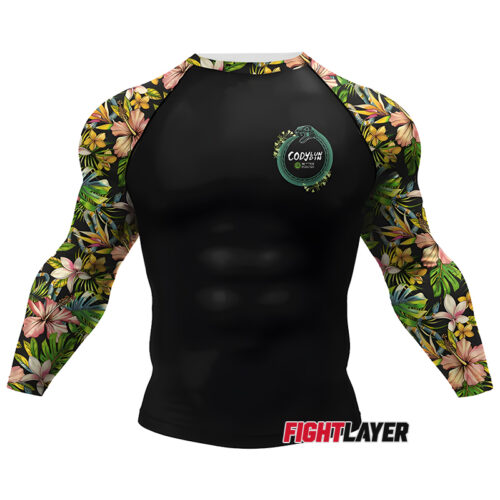 'Tropical Strike' Long Sleeve Rash Guard