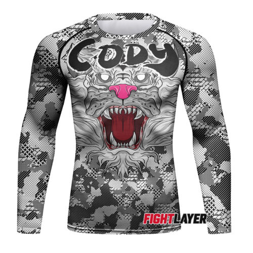 'Untamed' Long Sleeve Rash Guard