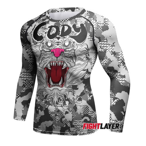 'Untamed' Long Sleeve Rash Guard