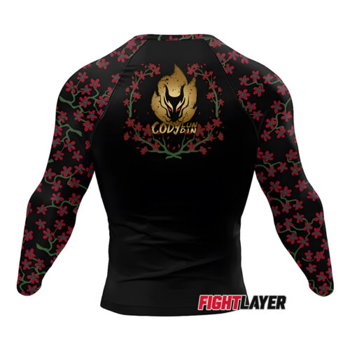 'Warrior's Blossom' Long Sleeve Rash Guard