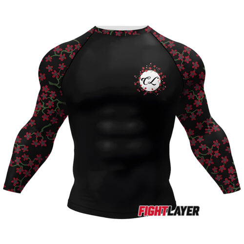 'Warrior's Blossom' Long Sleeve Rash Guard