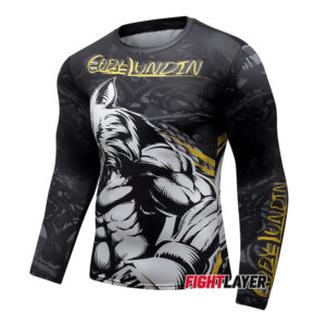 'Wolf Of The Cage' Long Sleeve Rash Guard